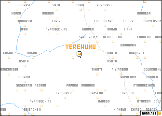 map of Yerewuhu