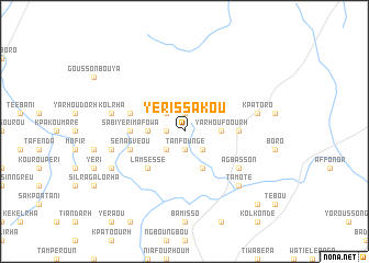 map of Yerissakou