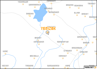 map of Yerizak