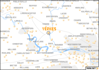 map of Yerkes