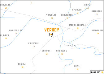 map of Yerköy