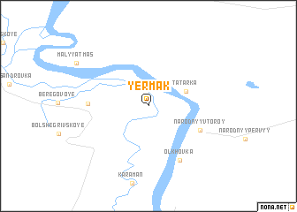 map of Yermak