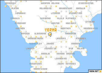 map of Yérma