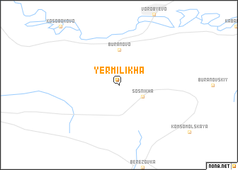 map of Yermilikha