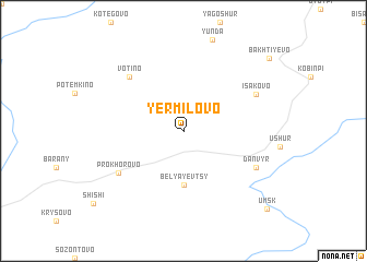 map of Yermilovo