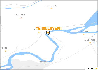 map of Yermolayeva