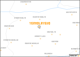 map of Yermolayevo