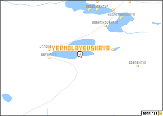 map of Yermolayevskaya