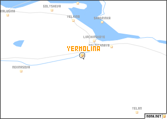 map of Yermolina