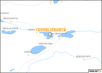 map of Yermolinskaya