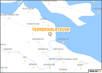 map of Yermo-Nikolayevka