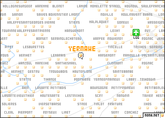 map of Yernawe