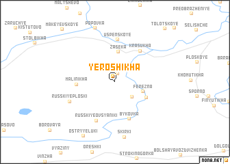 map of Yeroshikha