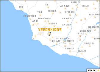 map of Yeroskipos