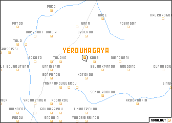 map of Yéroumagaya