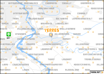 map of Yerres