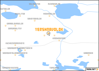 map of Yershnavolok