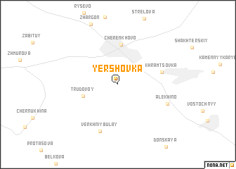 map of Yershovka