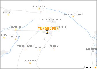 map of Yershovka