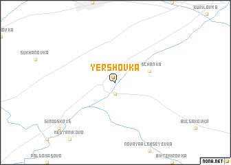 map of Yershovka