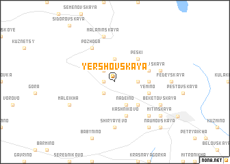 map of Yershovskaya