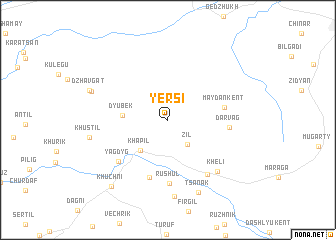 map of Yersi