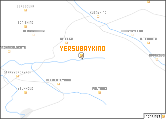 map of Yersubaykino