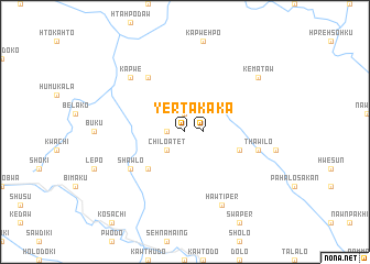 map of Yertaka