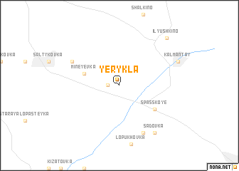 map of Yerykla