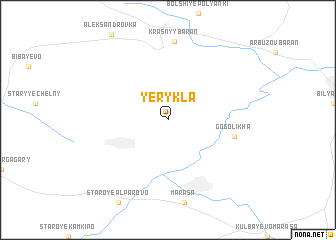 map of Yerykla