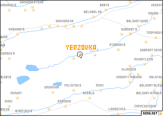 map of Yërzovka