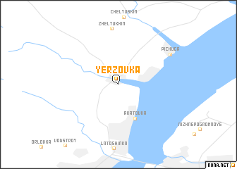 map of Yërzovka