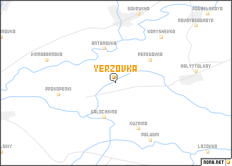 map of Yërzovka