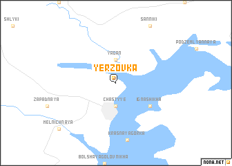 map of Yërzovka