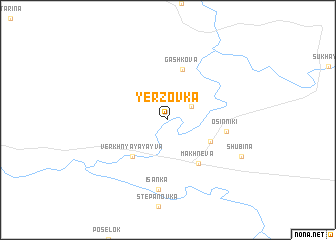 map of Yerzovka