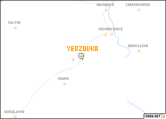 map of Yërzovka