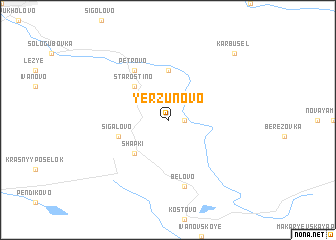 map of Yerzunovo