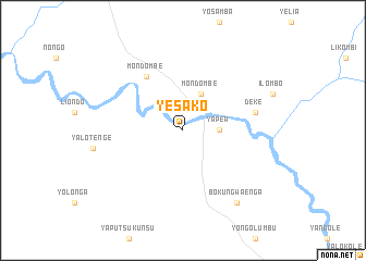 map of Yesako