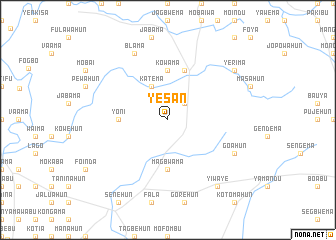 map of Yesan