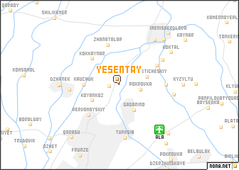 map of (( Yesentay ))