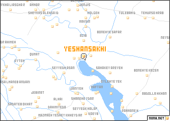 map of Yeshān Sakhī