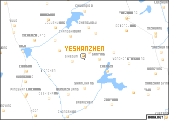 map of Yeshanzhen