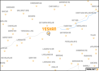 map of Yeshan