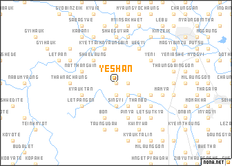 map of Yeshan