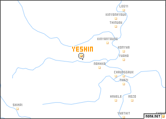 map of Yeshin