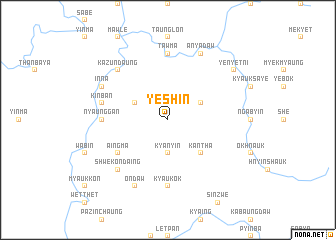 map of Yeshin