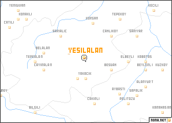 map of Yeşilalan