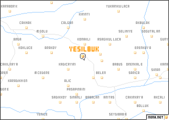 map of Yeşilbük