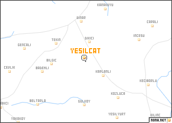 map of Yeşilçat