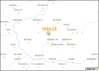 map of Yeşilce